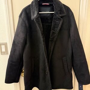 Tommy Hilfiger Men's Black Pea Coat